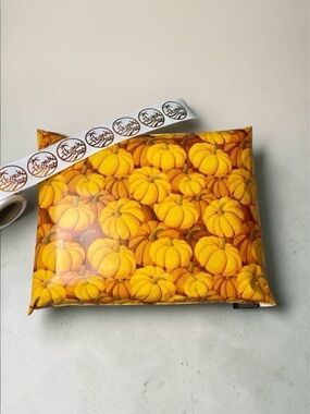 50 Pack Pumpkin Patch Fall Poly Mailers Bulk Designer Shipping Bags Bundle